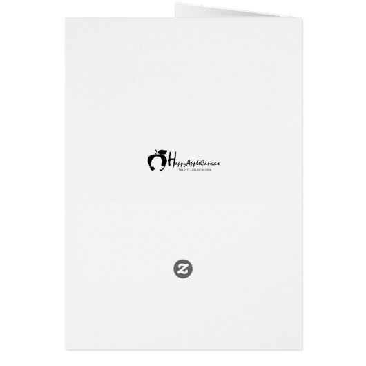 Modern Happy Hanukkah Candle Holiday Greeting Card (Back)