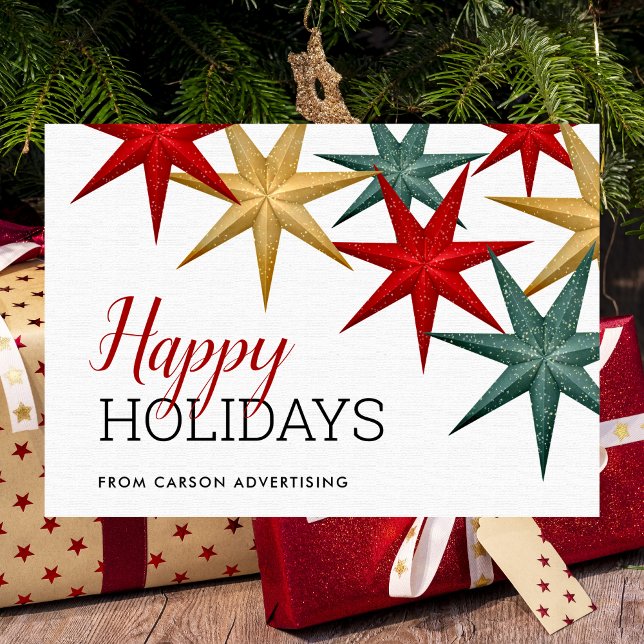 Modern Happy Holidays Business Holiday Card (Creator Uploaded)