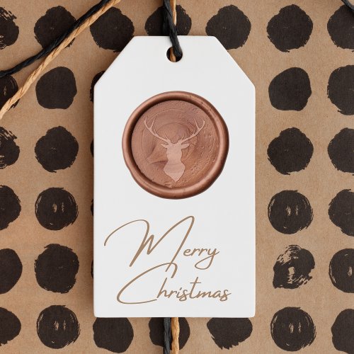 Modern Happy Holidays  Deer Wax Seal Sticker