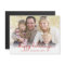 Modern Happy Holidays Hand Script Flat Photo Card
