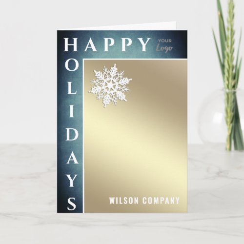 Modern happy Holidays snowflake corporate  Holiday