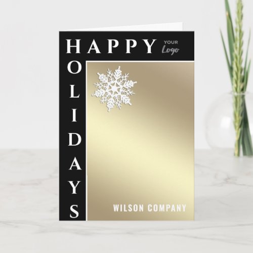 Modern happy Holidays snowflake corporate  Holiday