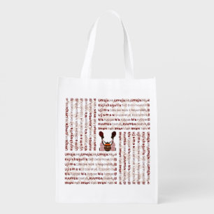 Modern Happy Kwanzaa Grocery Bag