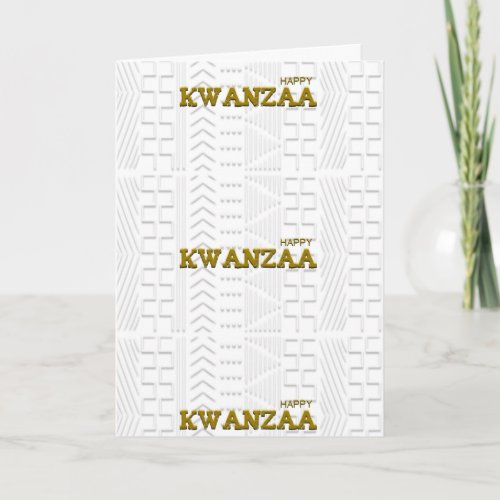 Modern Happy Kwanzaa Holiday Card