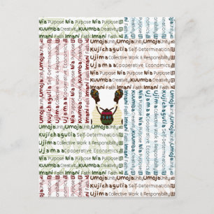 Modern Happy Kwanzaa Postcard