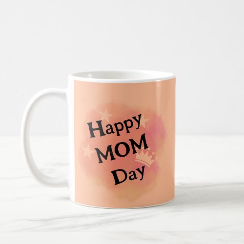 modern happy mom day watercolor floral  coffee mug