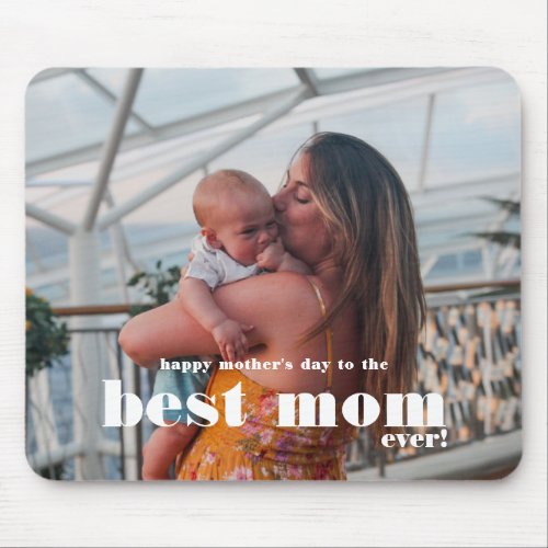 Modern Happy Mothers Day Keepsake Mouse Pad