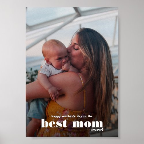 Modern Happy Mothers Day Keepsake Poster