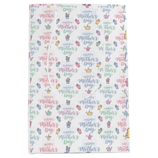 Modern Happy Mother's Day Typography Medium Gift Bag