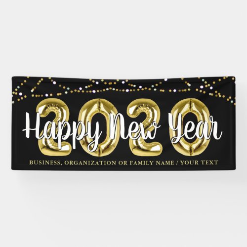 Modern HAPPY NEW YEAR 2020 String Lights Banner