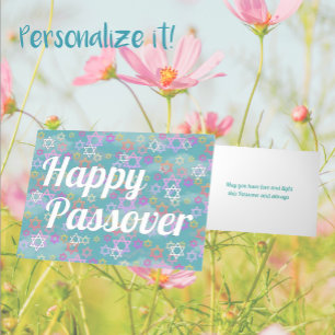 Modern Happy Passover Foil Holiday Card