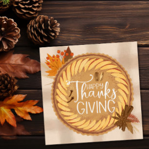 Modern Happy Thanksgiving Dinner Invitation