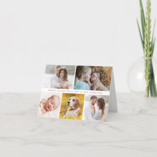 Modern Happy valentine's day Custom family Photos Holiday Card