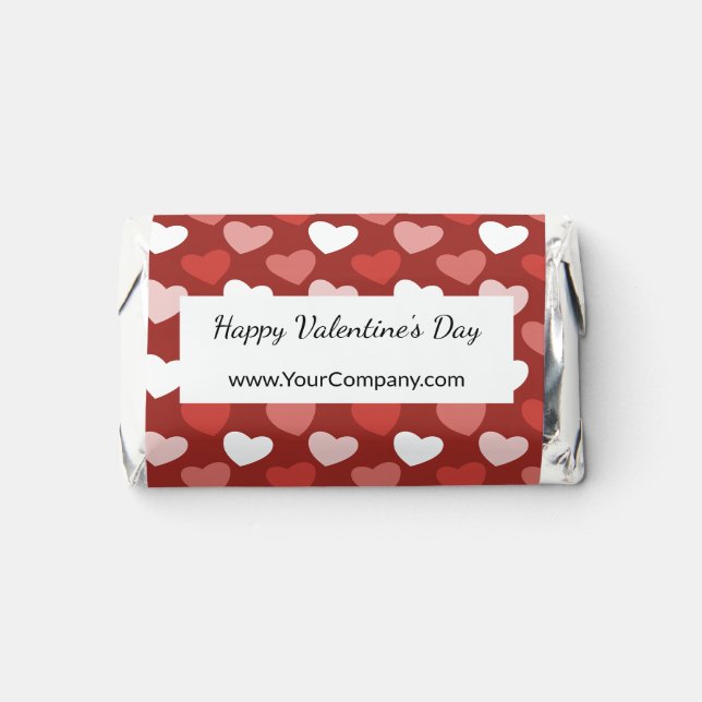 Modern Happy Valentine's Day Customer Gift Hershey's Miniatures (Front)