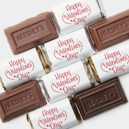 Modern Happy Valentines Day  Hersheys Miniatures