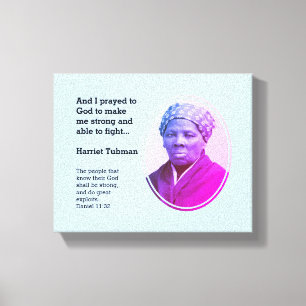 Modern HARRIET TUBMAN Quote Canvas Print