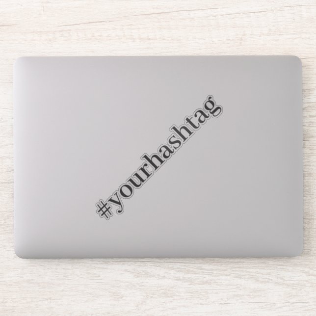 Modern Hashtag Sticker (Computer)
