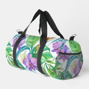 Modern hawaiian print duffle bag