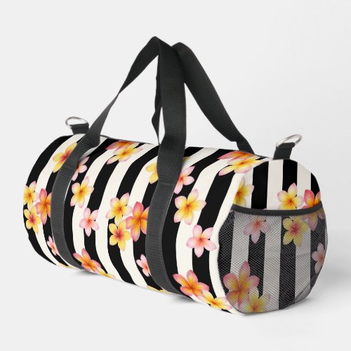 Modern hawaiian print duffle bag
