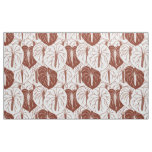 Modern Hawaiian print pattern anthurium Fabric
