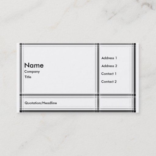 Customizable Modern HDR Business Cards