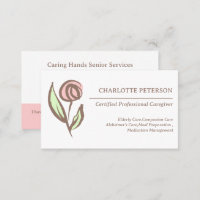 Modern Health Caregiver Business Card