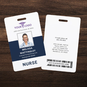 Modern Health Company Employee Logo and Photo ID Badge