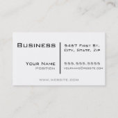 Modern Health Professional- Black Texture Business Card (Back)