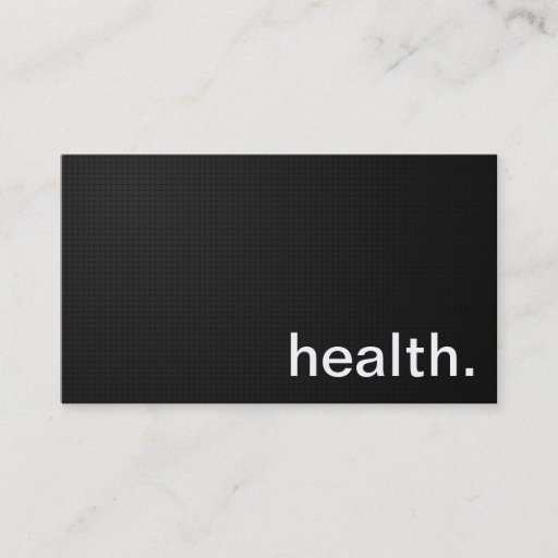 Customizable Modern Health Professional- Black Texture Business Card Templates