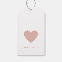 Modern Heart Blush Pink Polka Dots Chic Custom