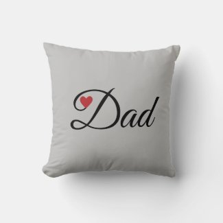 Modern Heart Dad on Silver Gray