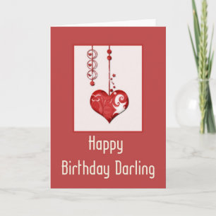 Modern Heart Design 2 Happy Birthday Card 2