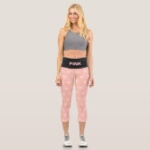 Girl Power Capri Leggings (Pink Text)