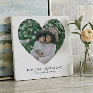 Modern Heart Photo Mother's Day Trivet