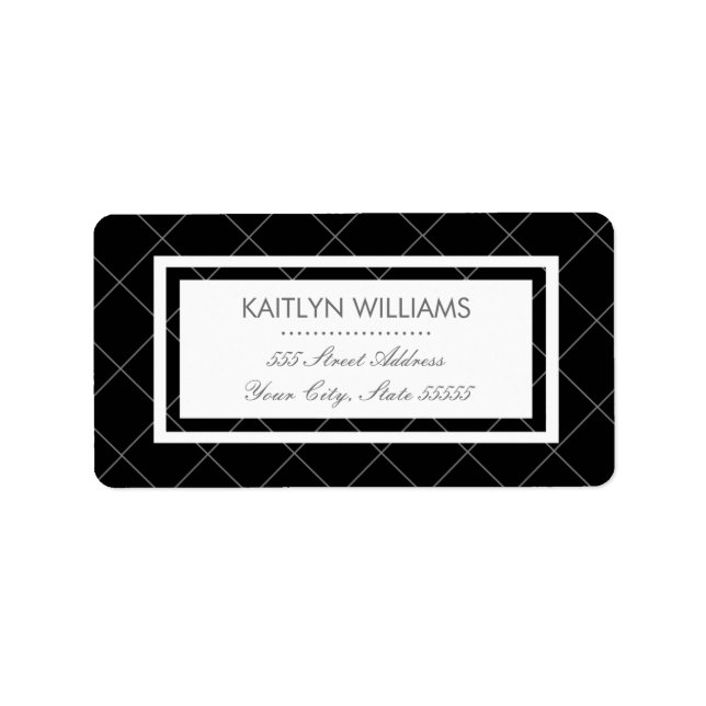 Modern Heart Return Address Label (Front)