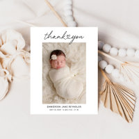 Modern Heart Script Newborn Girl Photo