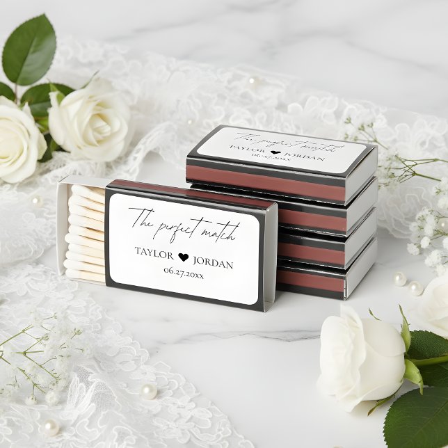 Modern Heart Script Wedding The Perfect Match (Creator Uploaded)