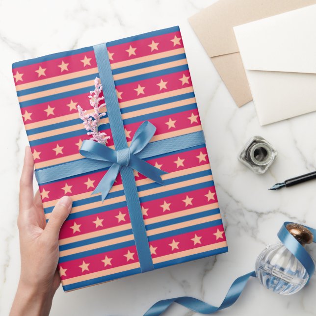 Modern Heartfelt Initial Artistic Mummy Birthday Wrapping Paper (Gifting)
