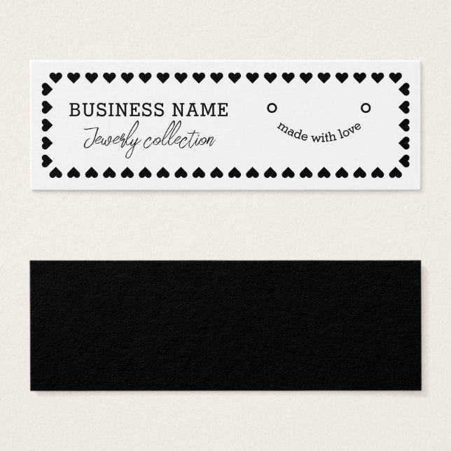 Modern Hearth Pattern Earring Display Card (Front & Back)
