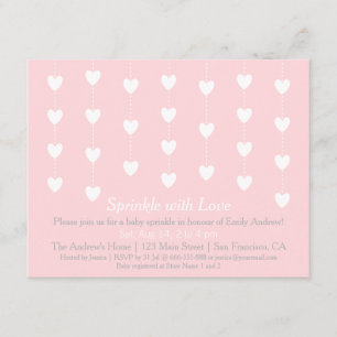 Modern Hearts Sprinkle with Love Invitations