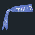 Modern Hebrew Sacred Name Typography & Menorah Tie Headband<br><div class="desc">The Tetragrammaton is also known as the Sacred Name of God/Elohim. The Tetragrammaton is made up of four ancient symbols; Yod, Hey, Vav, Hey. Experts around the world differ in how to pronounce and write the name in English. It is commonly seen written as YHUH, YHVH or YHWH. If we...</div>