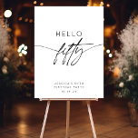 Modern Hello Fifty 50th Birthday Party Welcome Foam Board<br><div class="desc">Modern Hello Fifty 50th Birthday Party Welcome Foam Board</div>