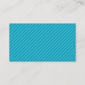 MODERN HELLO SCRIPT hand drawn bold spot turquoise Business Card (Back)