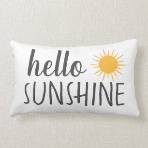 Modern Hello Sunshine Lumbar Pillow