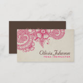 Modern Henna Design Business Cards (Front/Back)