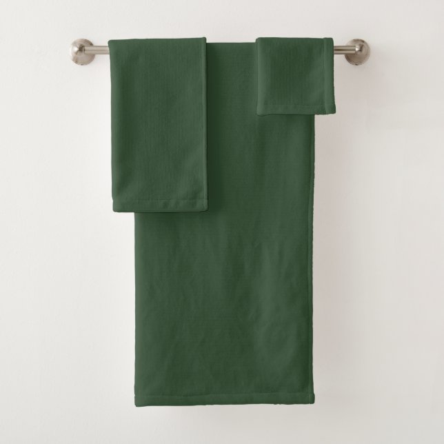 Modern Heritage Solid Evergreen Bath Towel Set (Insitu)