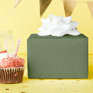 Modern Heritage Solid Forest Green Wrapping Paper