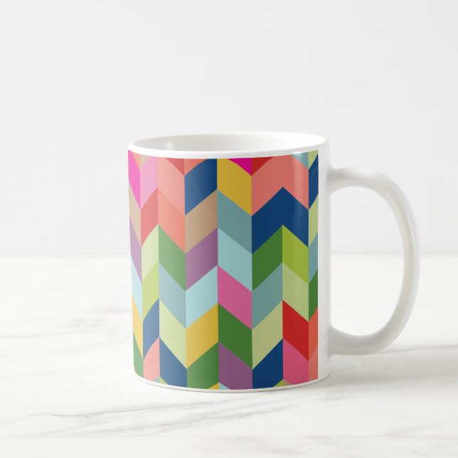 Modern Herringbone Pattern Coffee Mug (Right)