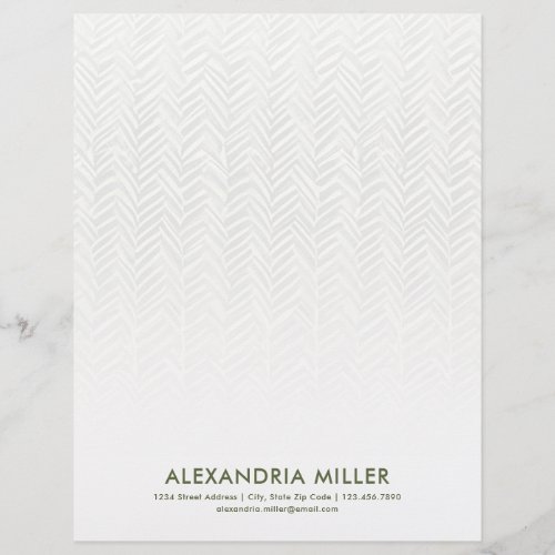 Modern Herringbone Patterned Letterhead