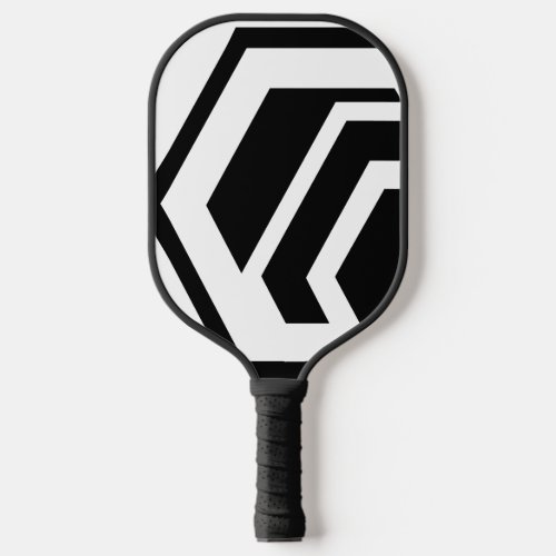 Modern Hexagon Black Pickleball Paddle